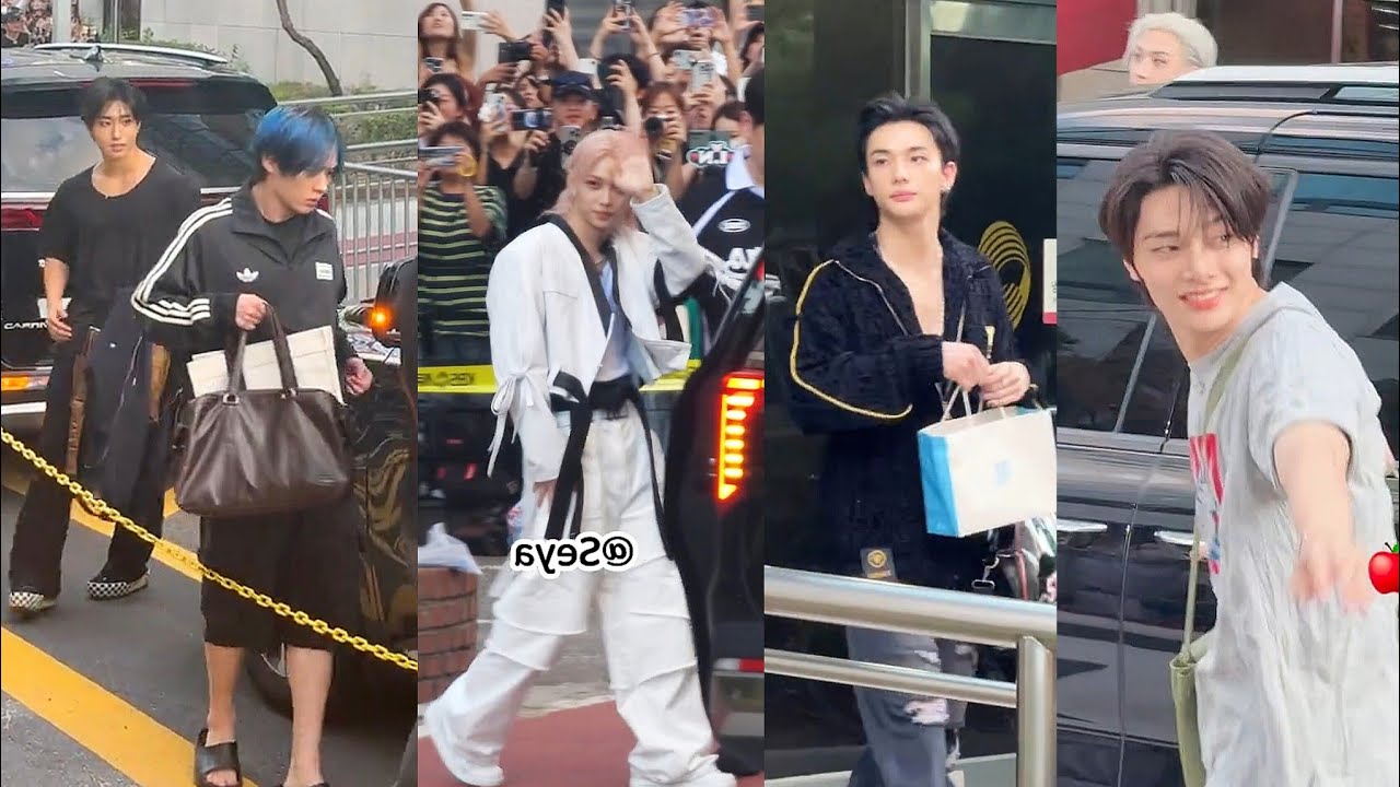 StrayKids Leaving Music Bank After "Karma" Pre recording today