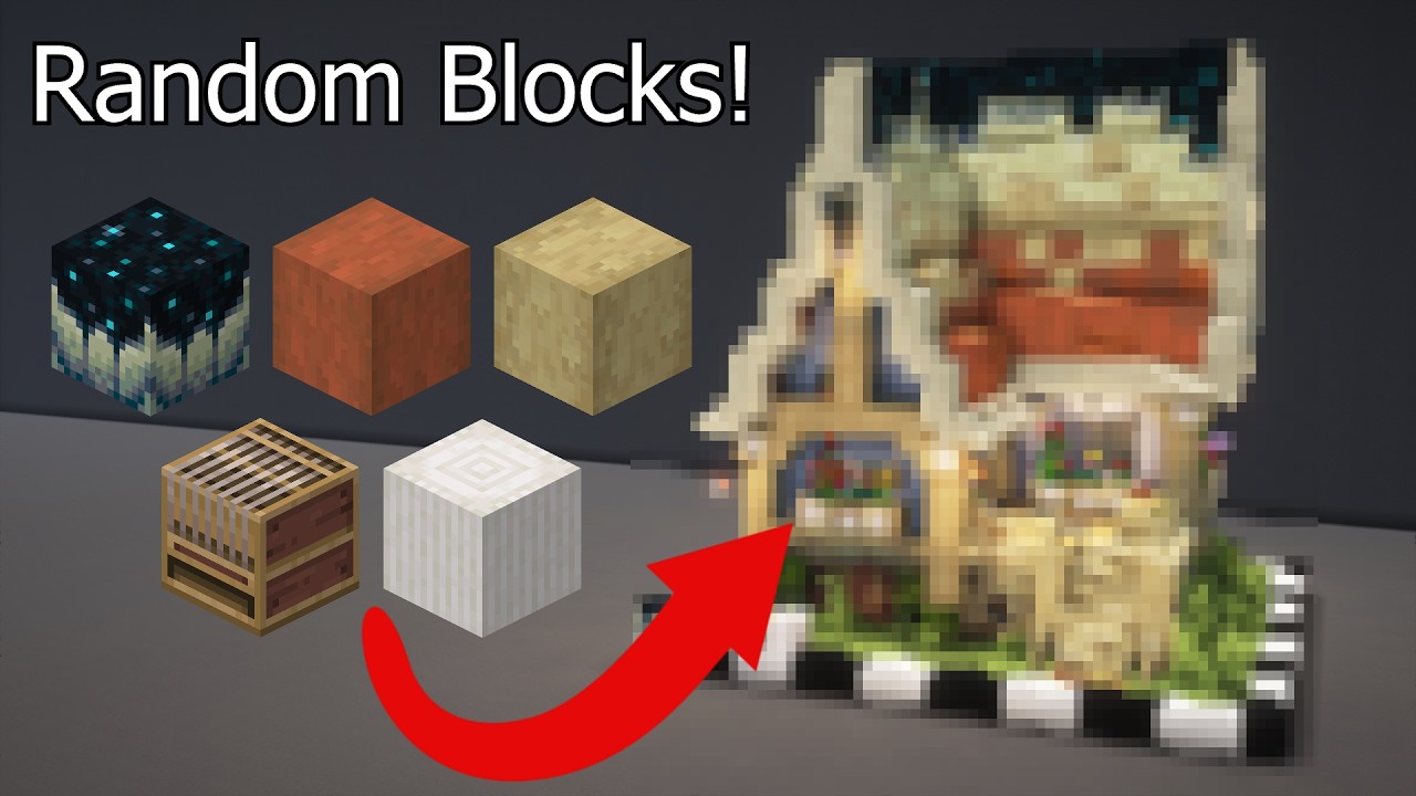 Minecraft | Random Blocks House Building Challenge! | Episode 4
