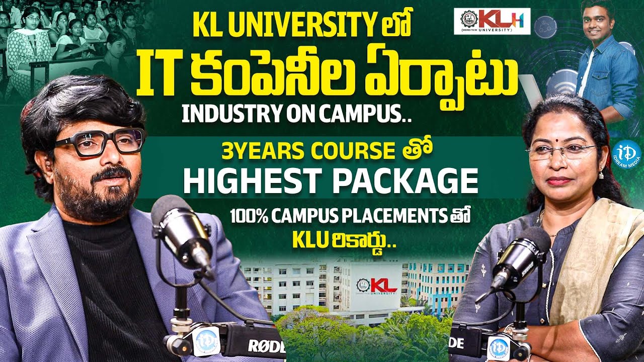 KL University(KLU) 3years Course With Highest Package Placement | Industry On Campus | iDream Media