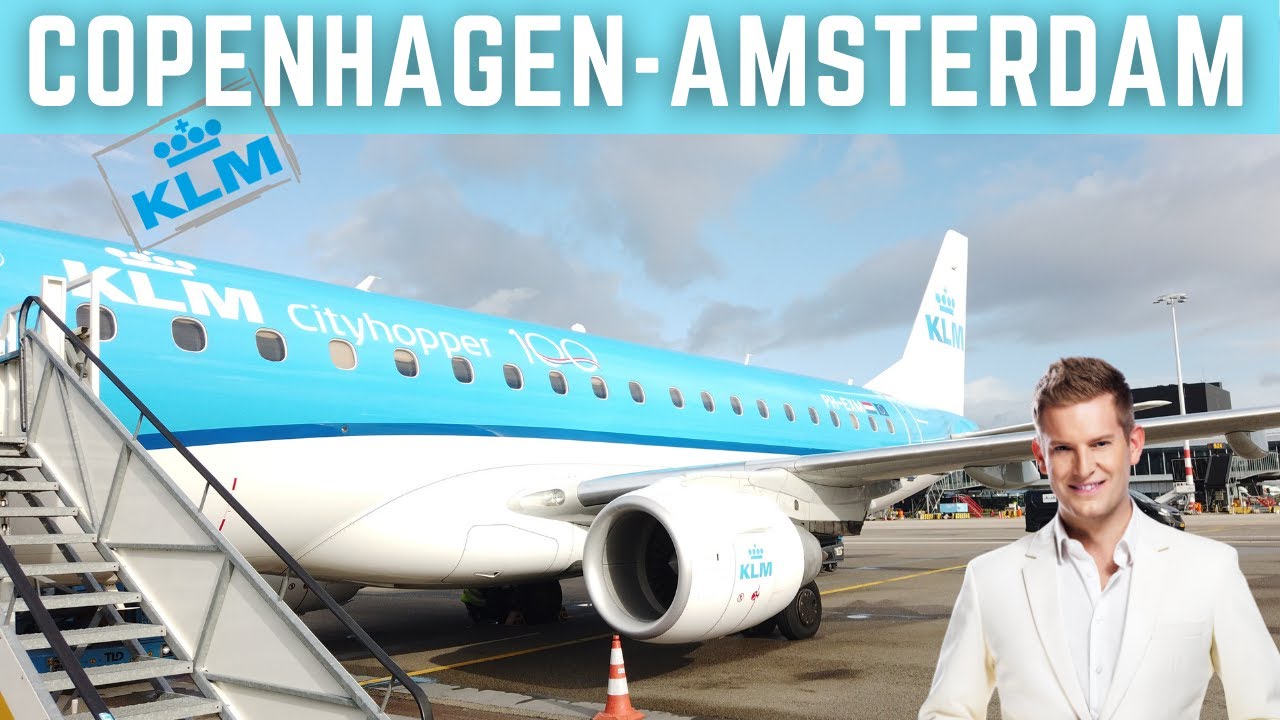 TRIP REPORT | KLM CITYHOPPER EMBRAER E175 ツ | ECONOMY CLASS REVIEW FROM COPENHAGEN TO AMSTERDAM | 4K