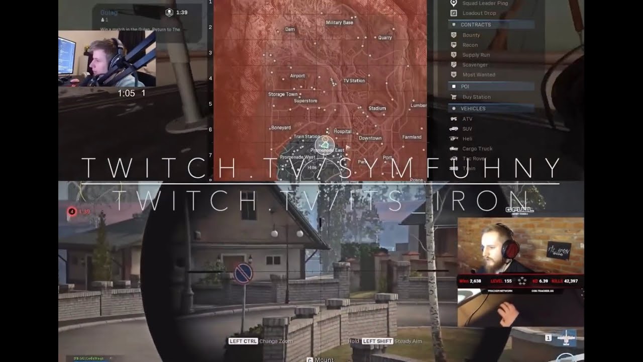 Symfuhny & MuTeX meet by chance Iron, wagnificent & yeet in CoD Warzone!