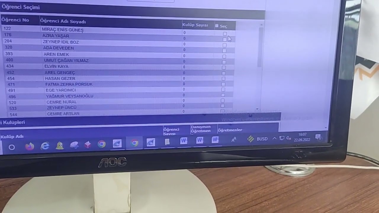 e-Okul Kulüplere Öğrenci Tanımlama