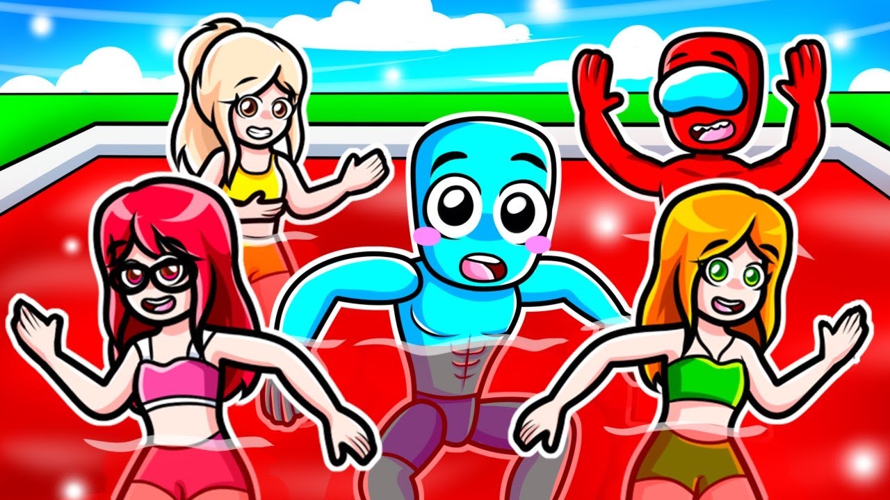 Awita SALTA a la PISCINA de GELATINA Más GRANDE en Roblox!