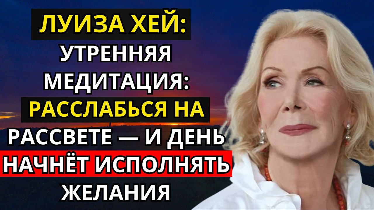 Луиза Хей: Утренняя медитация: РАССЛАБЬСЯ на рассвете — и день начнёт исполнять желания