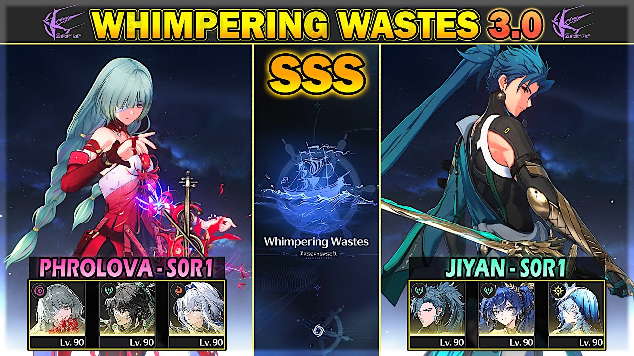[NEW WhiWa] S0R1 Phrolova(Sustainless) & S0R1 Jiyan - SSS Whimpering Wastes 3.0 | Wuthering Waves