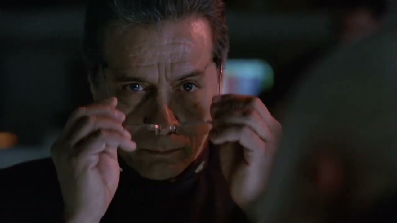 Adama and Roslin Putting On and Taking Off Eyeglasses in 