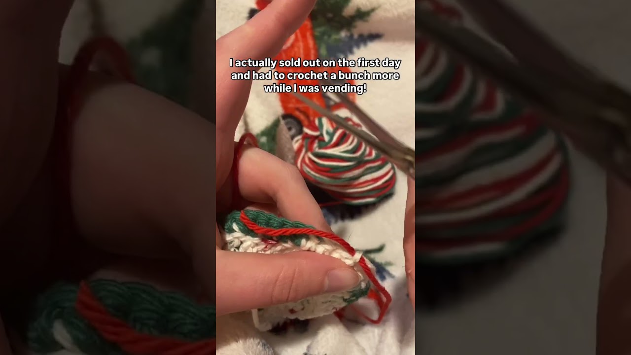 Crochet Christmas Coasters for a Market! 🎄