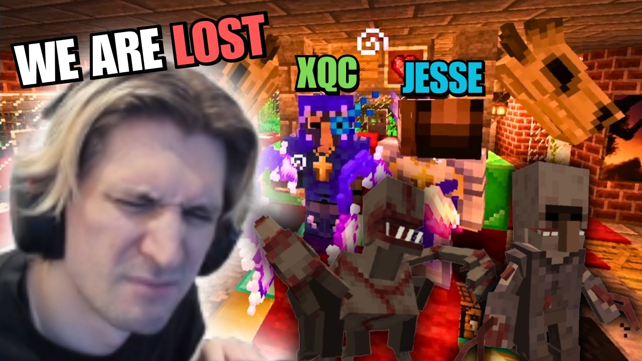 xQc RAIDS the BRUTAL TOWER CORE in RLCraft with Jesse