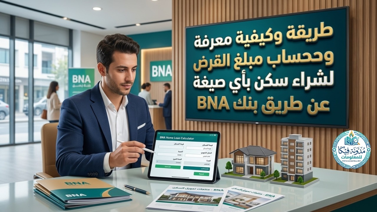 #الجزائر  طريقة وكيفية معرفة وحساب مبلغ القرض لشراء سكن بأي صيغة عن طريق بنك BNA