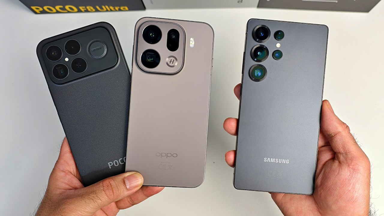 POCO F8 Ultra, S25 Ultra и OPPO Find X9 Pro — предельно честное сравнение.