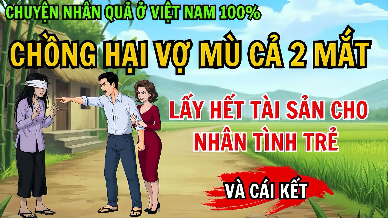 Chồng Ngoại Tình, Hại Vợ Mù Cả Hai Mắt Để Lấy Hết Tài Sản Cho Gái Đẹp – Và Cái Kết!