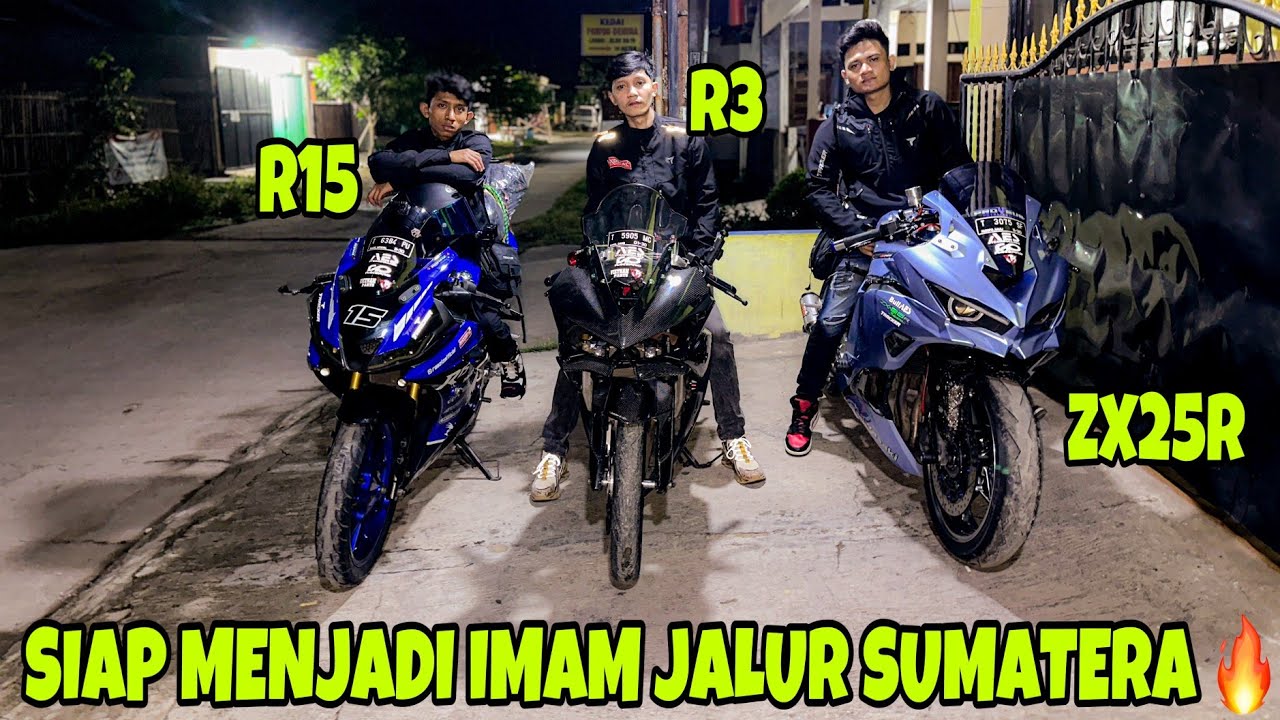AKHIRNYA SAMPAI DI PULAU SUMATERA TOURING PAKAI MOTOR BORE UP ZX25R 300CC, R25 350CC