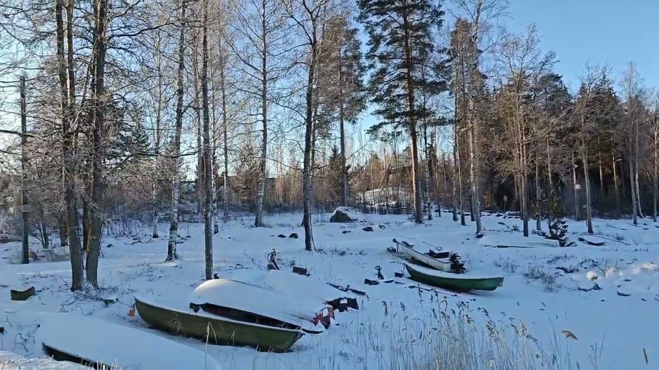 Frozen lake