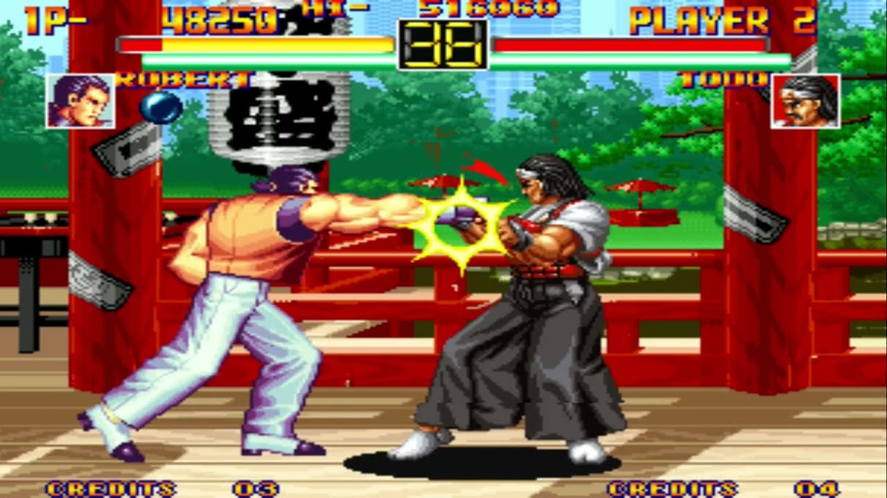 Art of Fighting - Robert Garcia - (NEO GEO AES) - Level Hard - 1 Credit