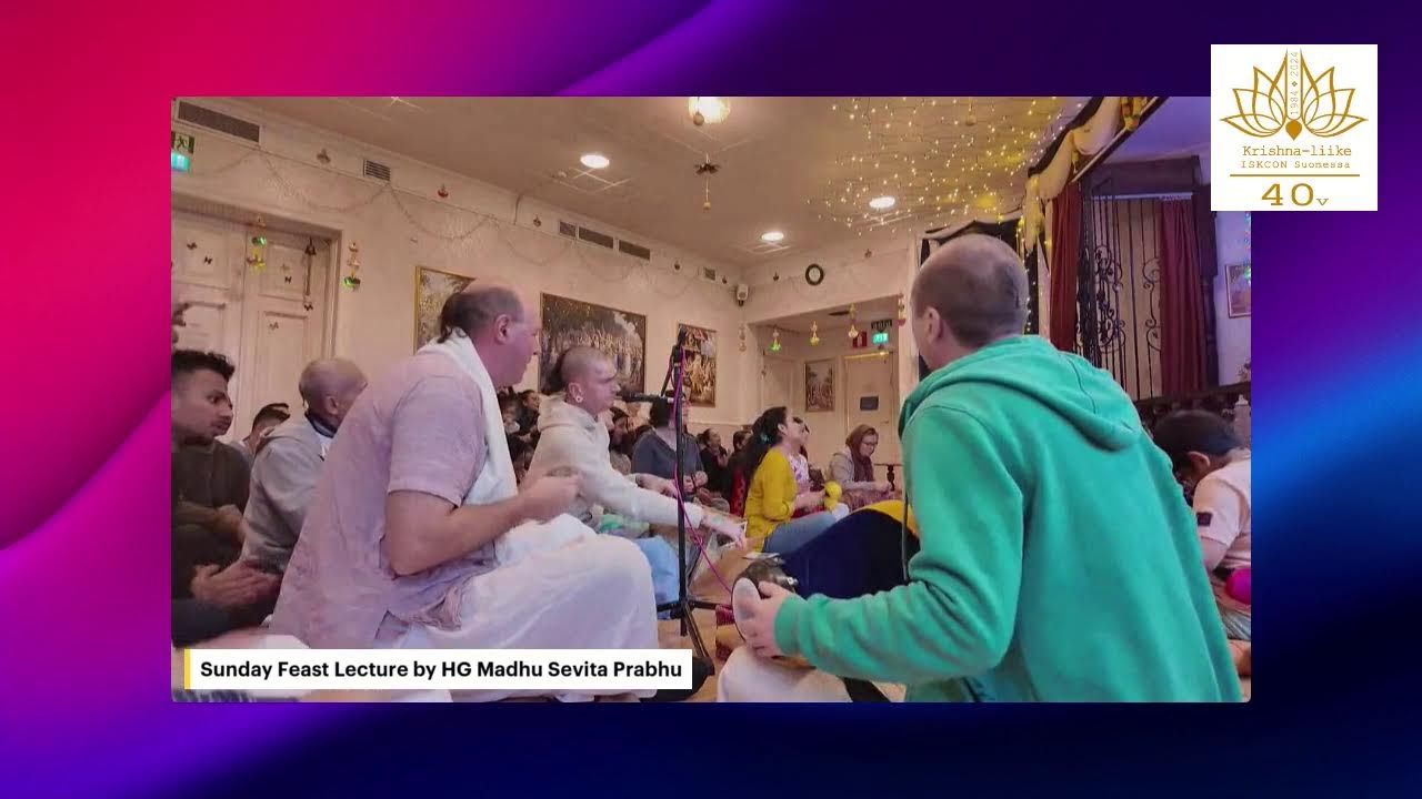 Sunday Feast Lecture by HG Madhu Sevita Prabhu