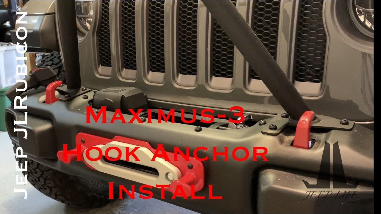 Jeep JL Rubicon Maximus-3 Winch Hook Anchor Install