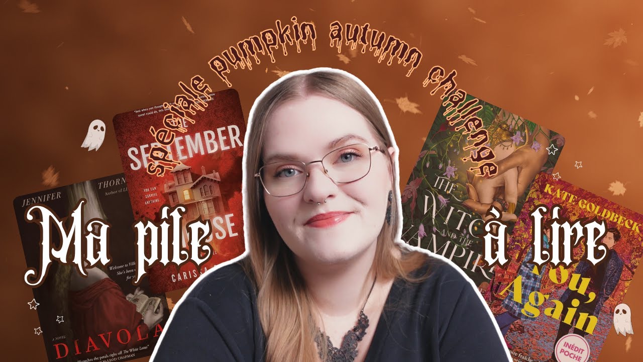 🍂🎃 Ma pile &agrave; lire automnale 🎃🍂  Sp&eacute;ciale pumkin autumn challenge 👻
