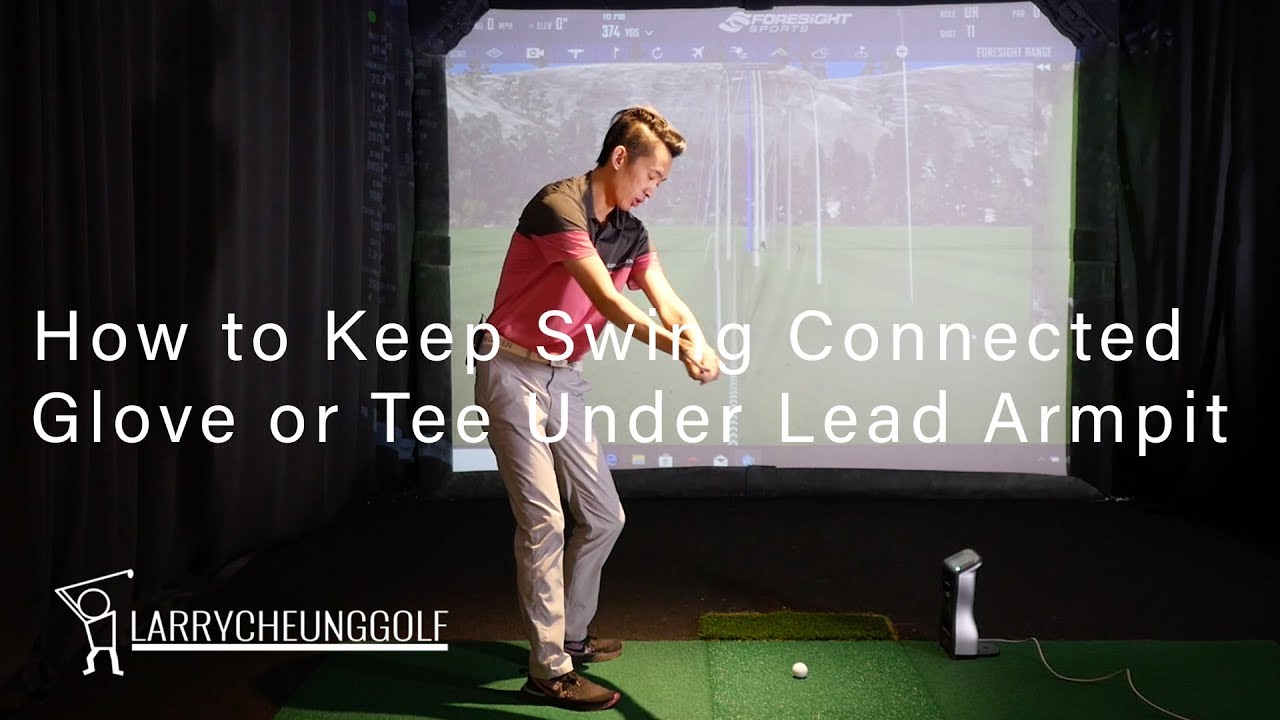 How to Keep Swing Connected - Keep a Glove or Tee Under Lead Armpit
