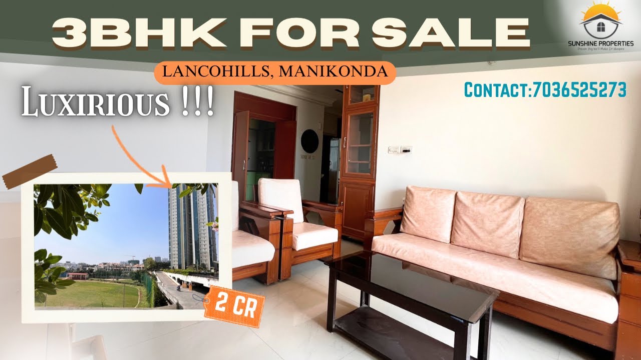 Flat for Sale in Lanco Hills –Premium 3BHK  contact:7036525273