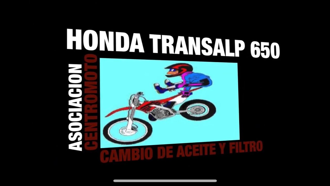HONDA TRANSALP 650 CAMBIO DE ACEITE Y FILTRO