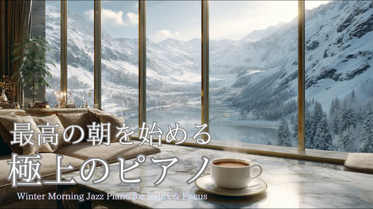 【朝カフェBGM】最高の朝を始める、極上のピアノ｜Winter Morning Jazz Piano for Relax & Focus