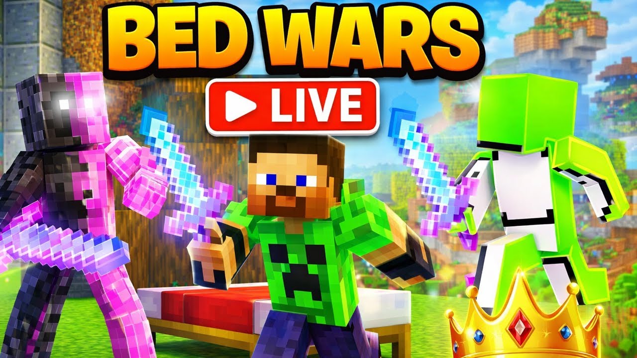 let's play bedwars in lifeboat - Live via OneStream Live #onestreamlive