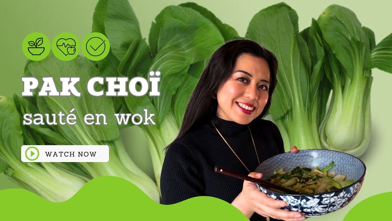 Pak choï sauté en wok | recette végétarienne à la chinoise SIMPLE et RAPIDE à faire