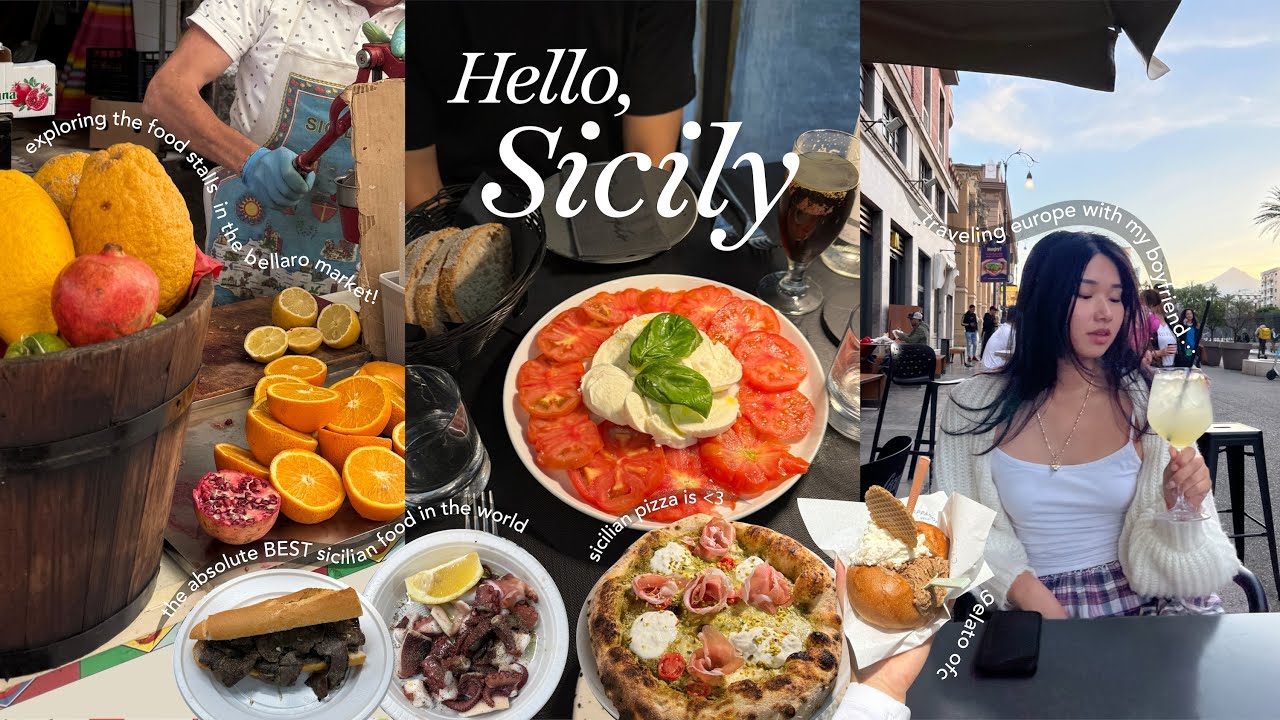 my sicilian life with a boy🍦🍋 | exploring mercado ballarò, limoncello spritz evenings, and more!