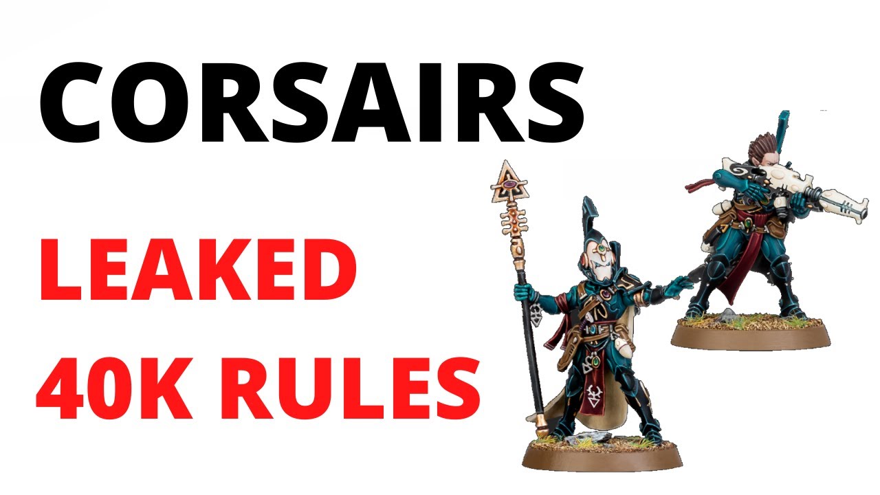 Eldar Corsairs: NEW MODELS and LEAKED RULES