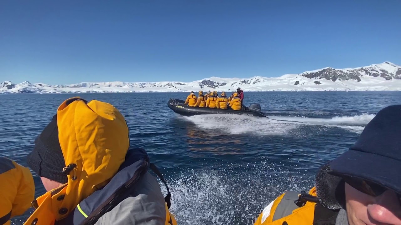 Zodiac Cruising in Wilhelmina Bay, Antarctica.