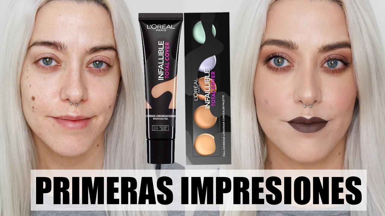 LOREAL INFALLIBLE TOTAL COVER  | Primeras impresiones: La mejor base para pieles grasas?
