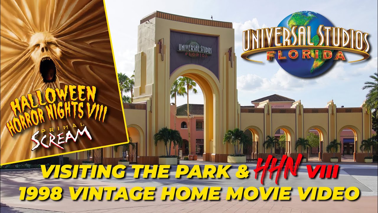 Restored VHS Home Video: 1998 Universal Studios Florida & HHN VIII Primal Scream (HD 50FPS)