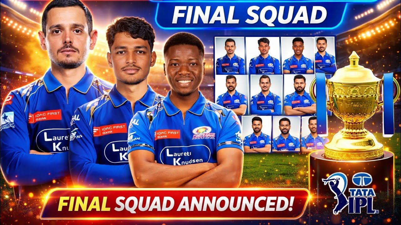 Ipl 2026 Mumbai Indians playing squad 