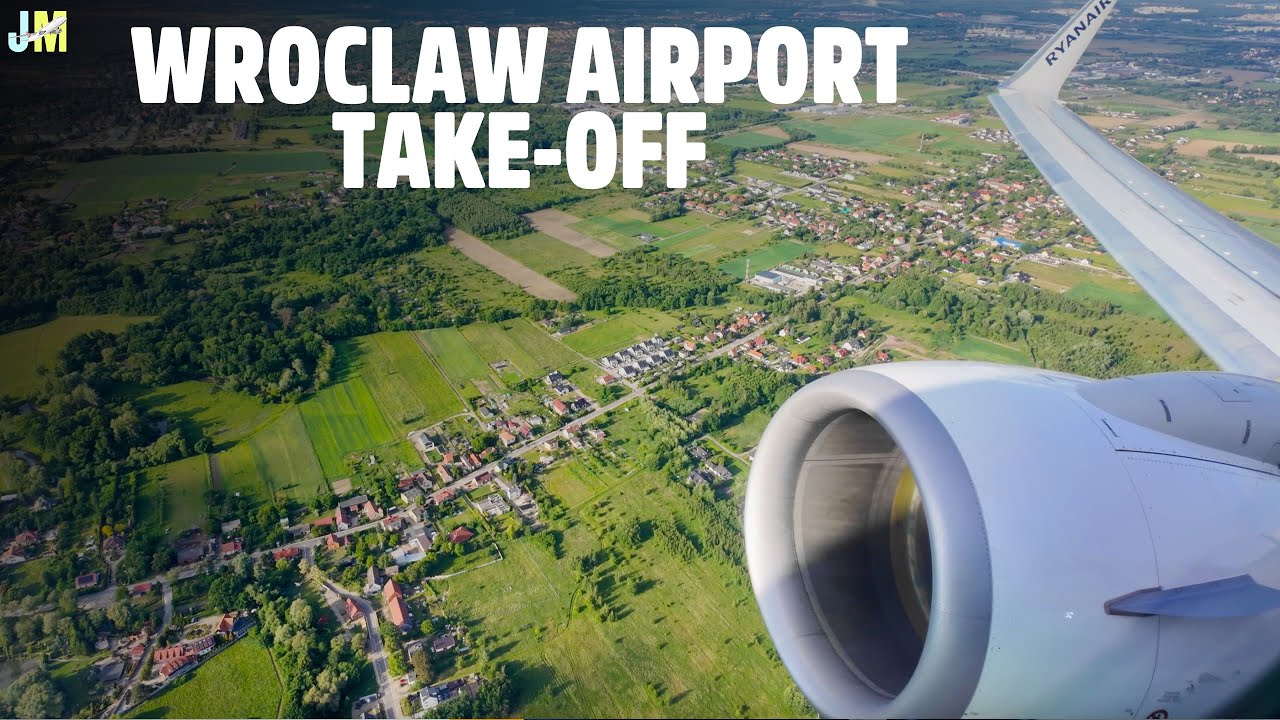 [4K] Ryanair Boeing 737-800 TAKE-OFF from Wrocław Nicolaus Copernicus Airport!