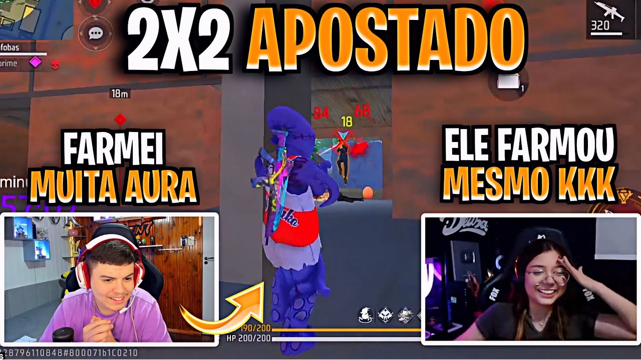 2X2 APOSTADO! PHZIN e DEUSA FARMARAM DINHEIRO NO 2x2! QUE DUPLA!