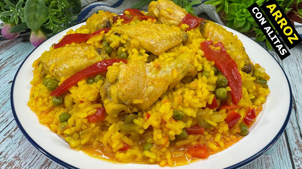 ARROZ CON ALITAS DE POLLO fácil de hacer ¡Receta de la abuela! 💥BRUTAL