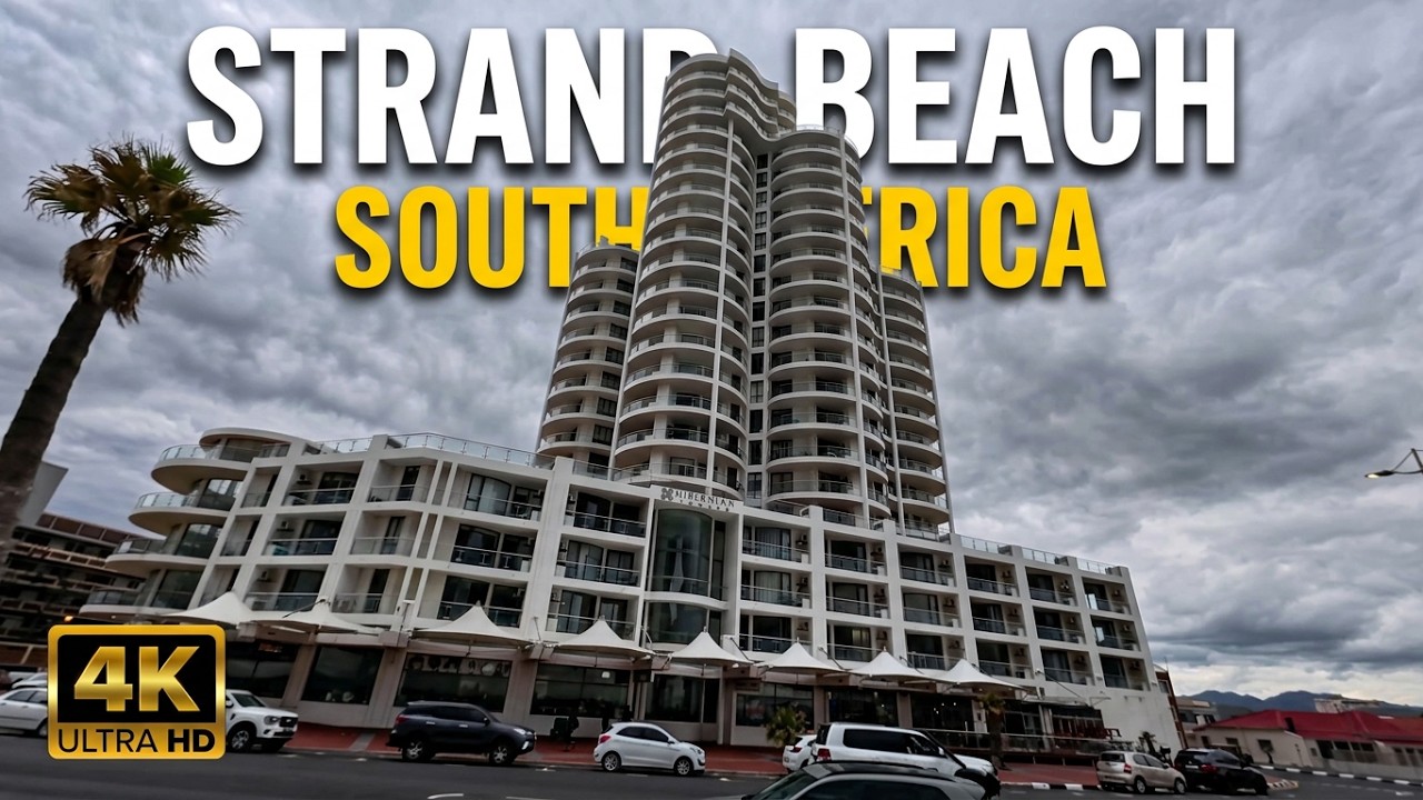 Walking Strand Beach Road: Unfiltered South Africa Reality 4K | BL Images
