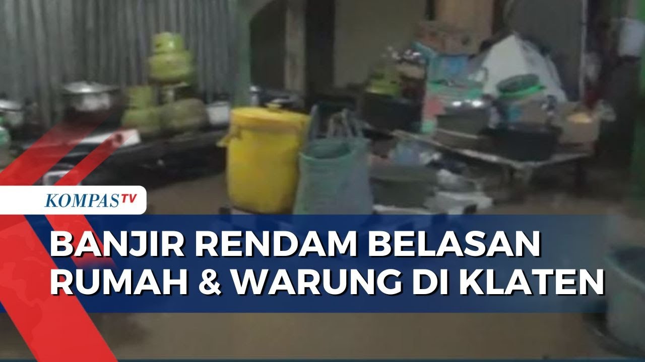 Hujan Deras di Klaten Akibatkan Banjir Rendam Permukiman di Desa Somopuro dan Wonoboyo