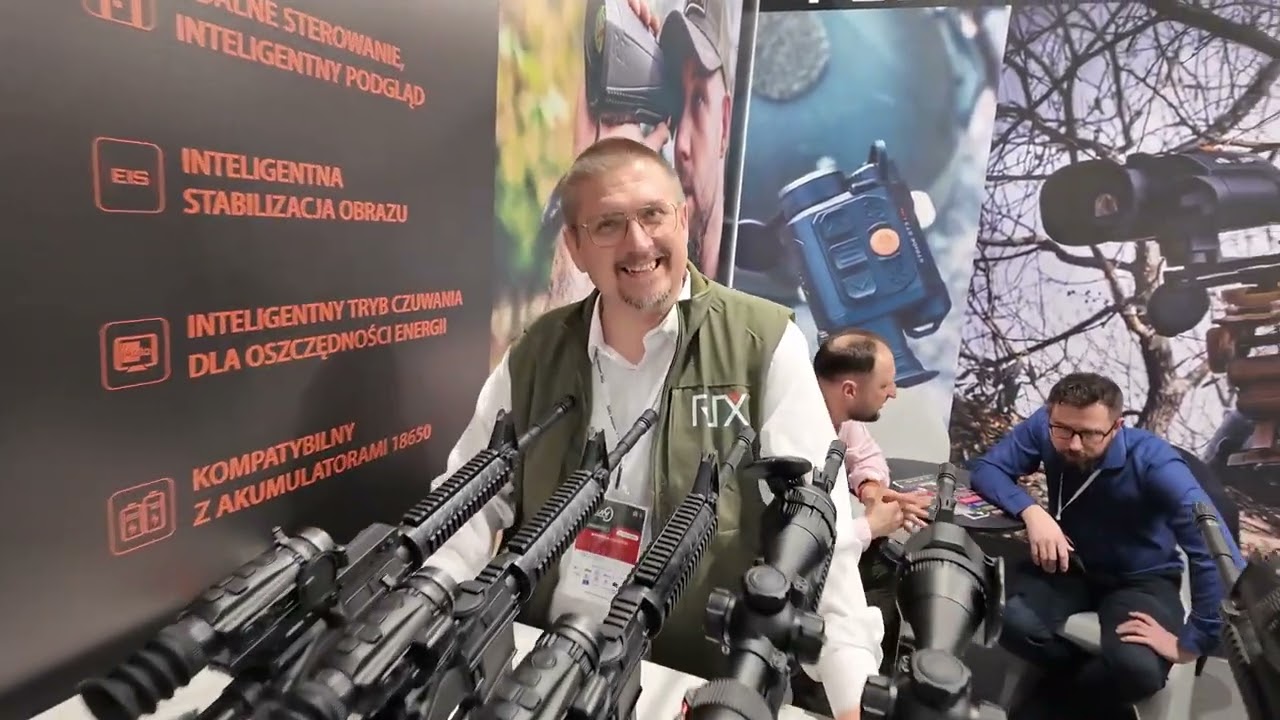 Strzelnica TV na Guns and Shooting Expo w Warszawie.
