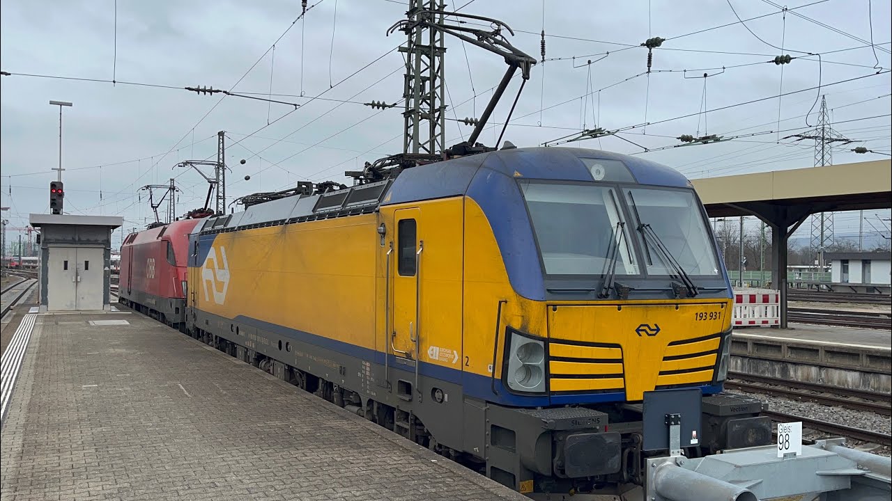 NS Vectron und ÖBB Taurus im Basel Badischer Bahnhof