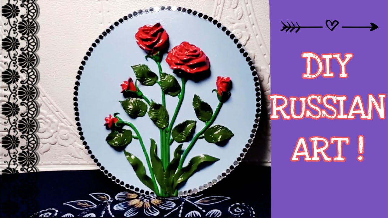 DIY beautiful RUSSIAN ART ! Clay art Step by step process