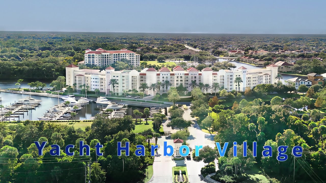 Enjoy the 4K Aerial Tour of Yacht Harbor Village at Hammock Beach #palmcoast #hammockbeach