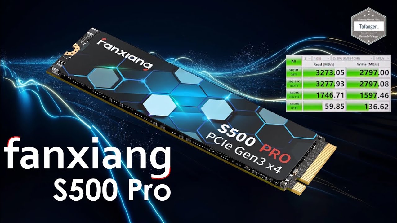 fanxiang S500PRO 1000 ГБ 1 ТБ PCIe 3.0 NVMe SSD M 2 2280 - FXS500PRO - Распаковка