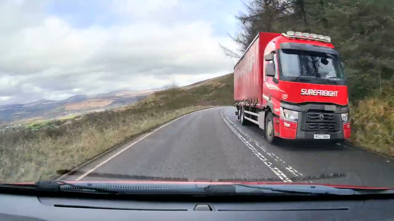Driving to Abercrave (Swansea Valley) from Treherbert (Rhondda Cynon Taff) February 2026