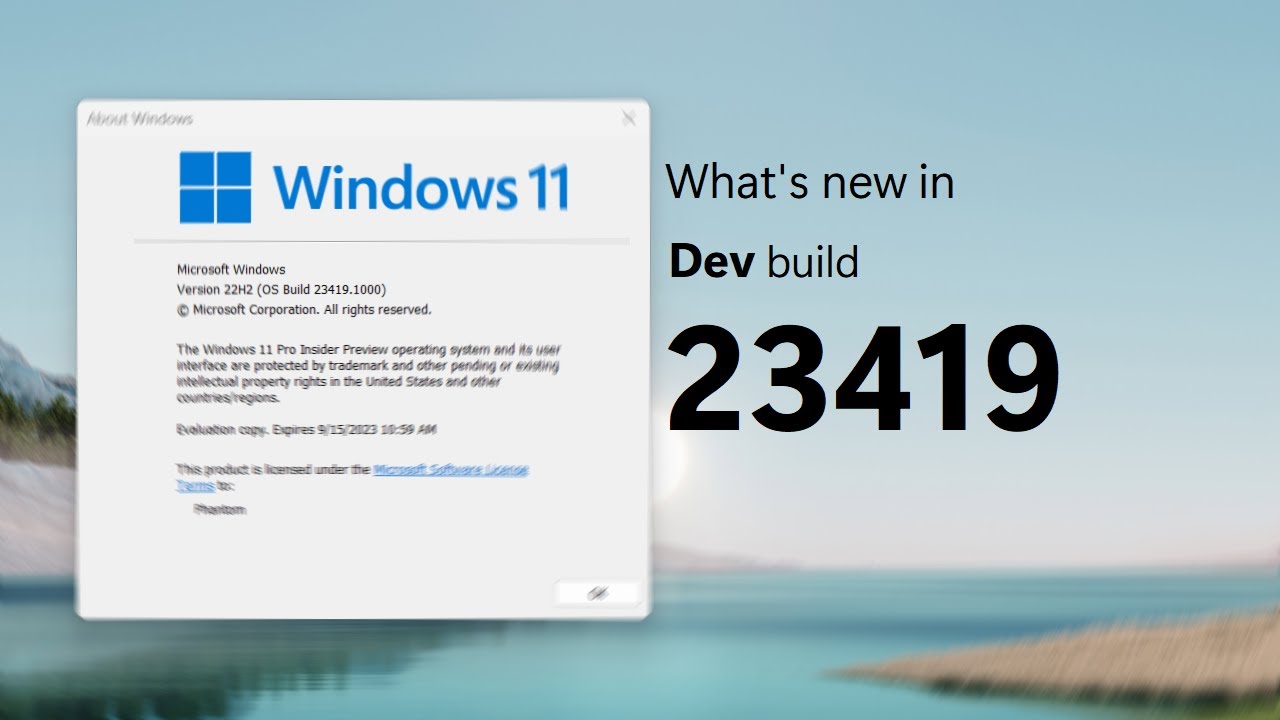 Windows 11 Dev build 23419 and what's new - Welcome Home!