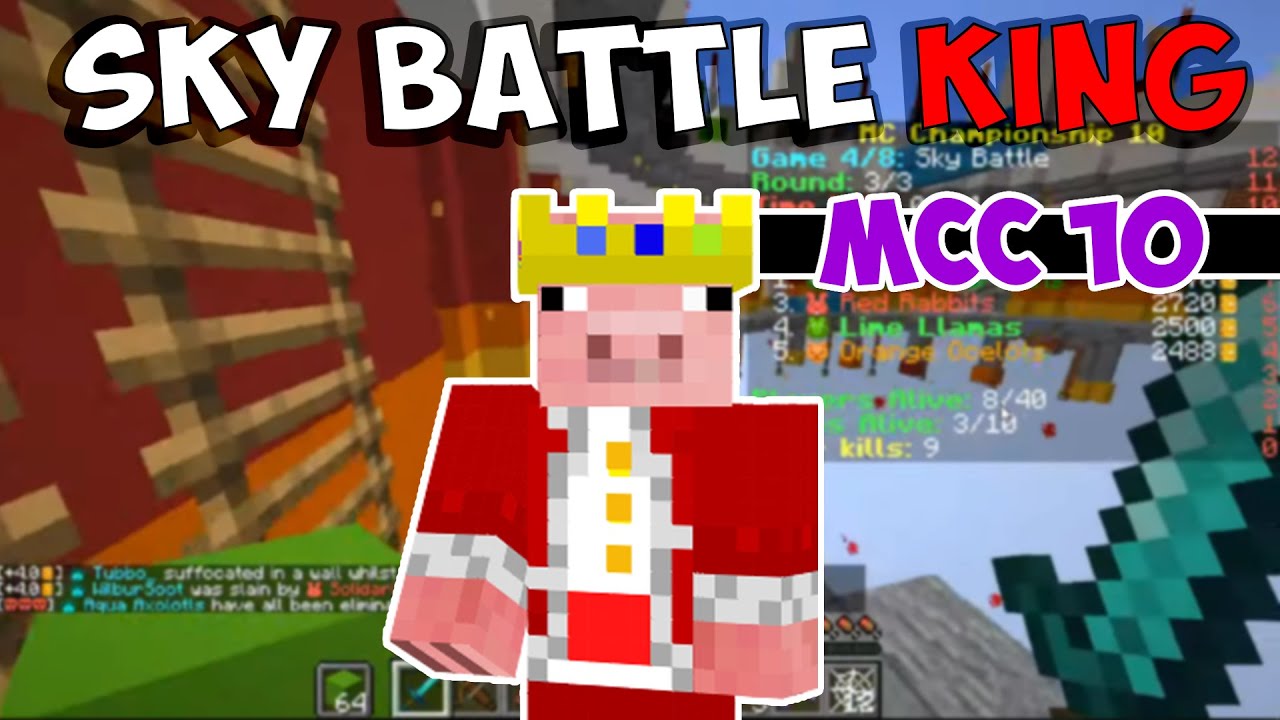 Technoblade Destroys all Teams in Sky Battle MCC10 \\ Technoblade MCC10