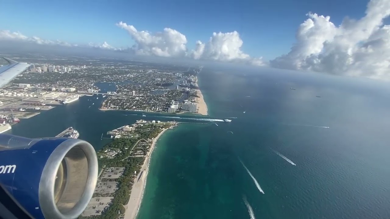 JetBlue A320 takeoff from Fort Lauderdale