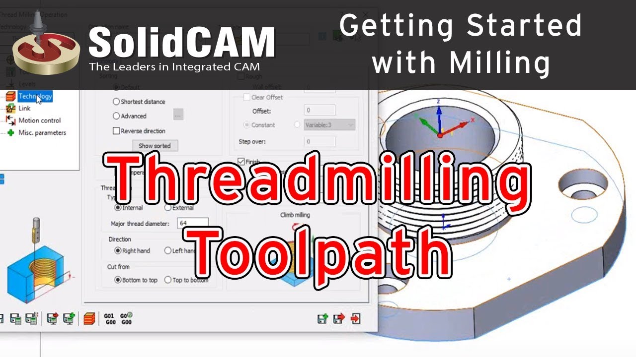SolidCAM Резьбофрезерование