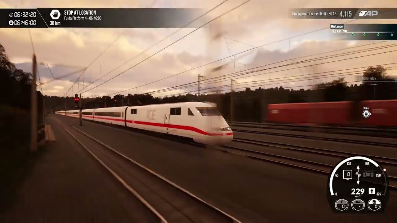 ICE 699 peed train nach Hamburg