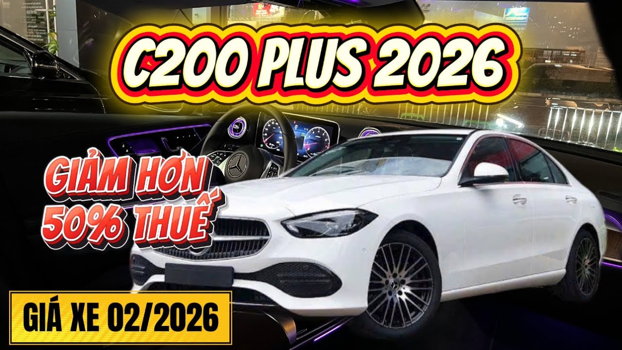 Chi Tiết Xe Mercedes C200 Avantgarde Plus 2026 Tháng 02/2026 | Ưu Đãi Đến 200 Triệu Đồng | Hưng Mẹc